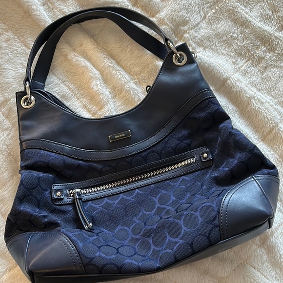 Nine West Blue Purse Handbag - Picture 1 of 3